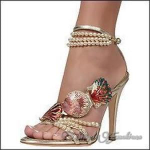 Roberto Cavalli SS05 Seashell Heels - EU 38 (Presale)