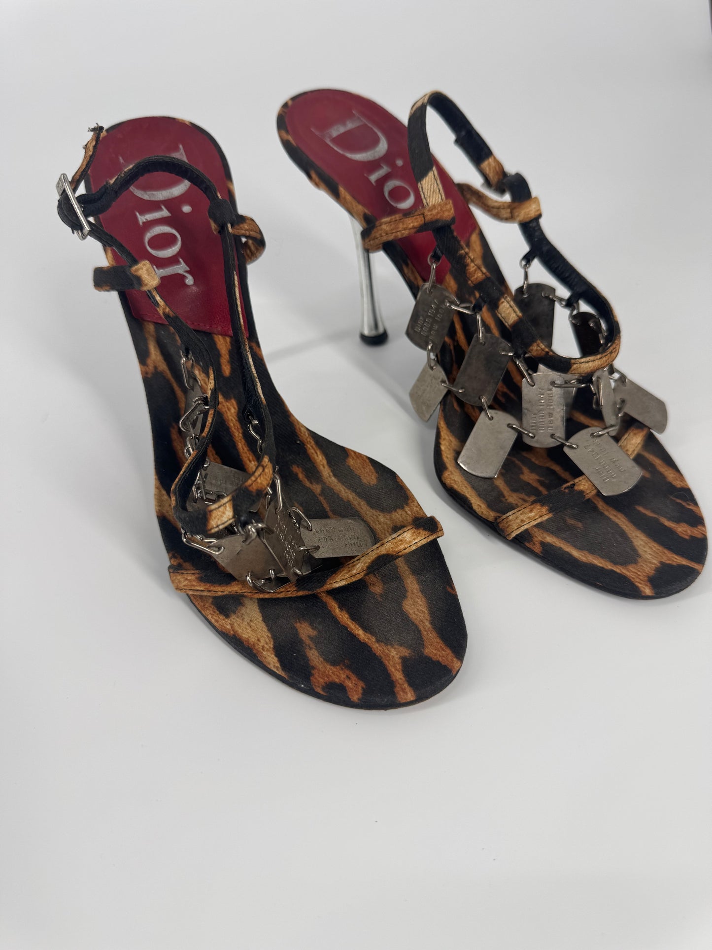 Dior F/W 2004 Leopard Dog Tag Heels
