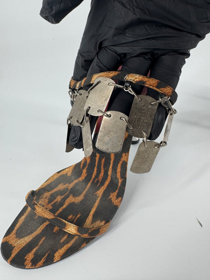 Dior F/W 2004 Leopard Dog Tag Heels