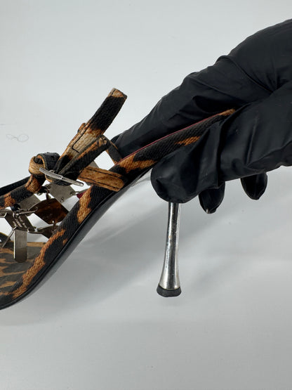 Dior F/W 2004 Leopard Dog Tag Heels