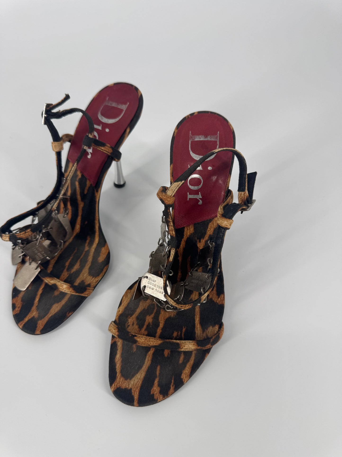 Dior F/W 2004 Leopard Dog Tag Heels