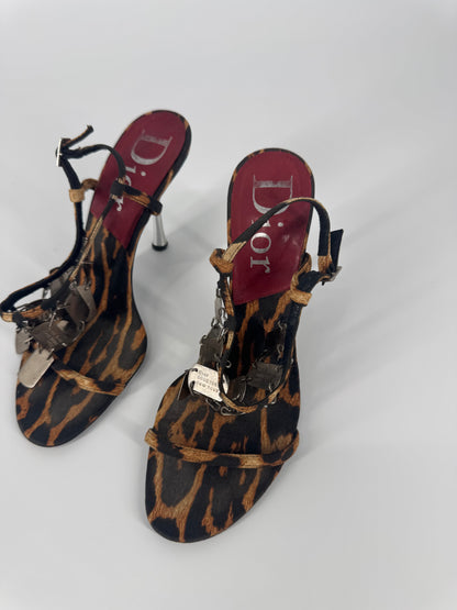 Dior F/W 2004 Leopard Dog Tag Heels