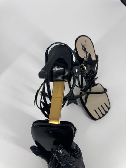 YSL SS 2008 Hero 105 Sandals (Black Stars) - EU 36