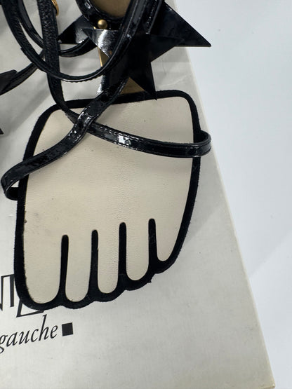 YSL SS 2008 Hero 105 Sandals (Black Stars) - EU 36