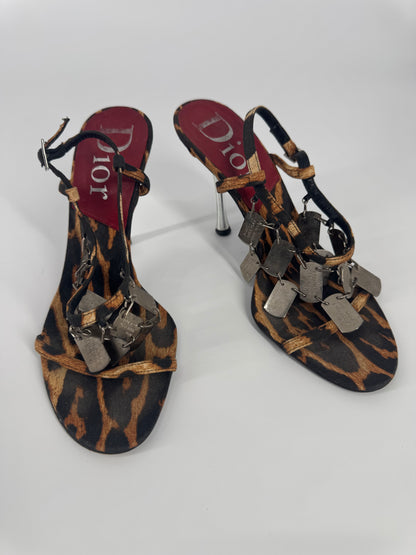 Dior F/W 2004 Leopard Dog Tag Heels