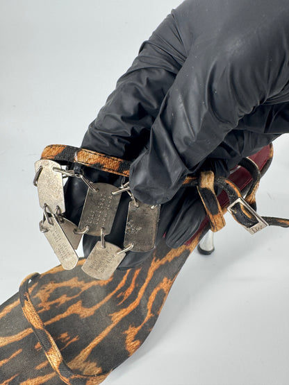 Dior F/W 2004 Leopard Dog Tag Heels
