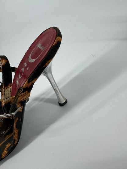 Dior F/W 2004 Leopard Dog Tag Heels