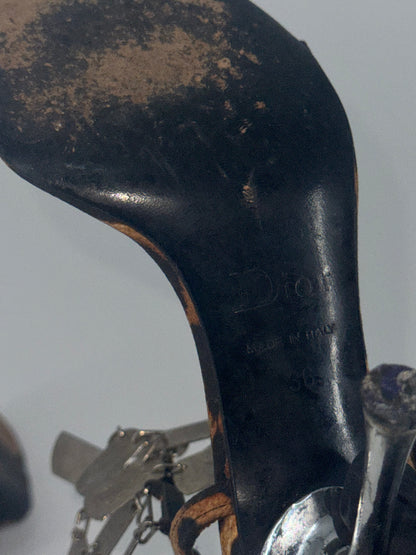 Dior F/W 2004 Leopard Dog Tag Heels