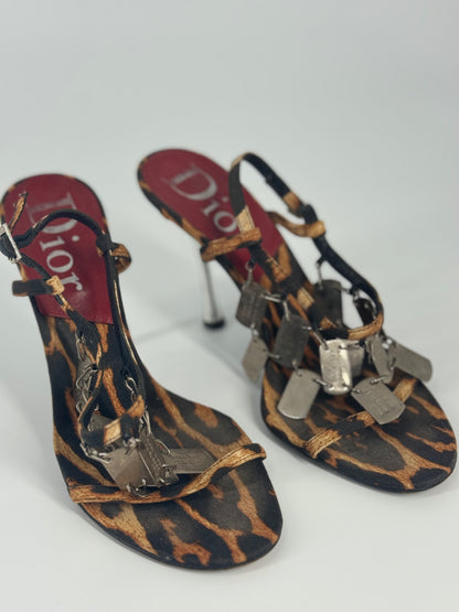 Dior F/W 2004 Leopard Dog Tag Heels