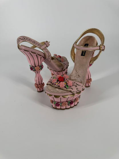 Dolce & Gabbana F/W 2012 'Cake' Heels in Pink