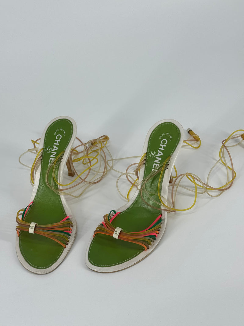 RARE Chanel Jelly Strap Heels