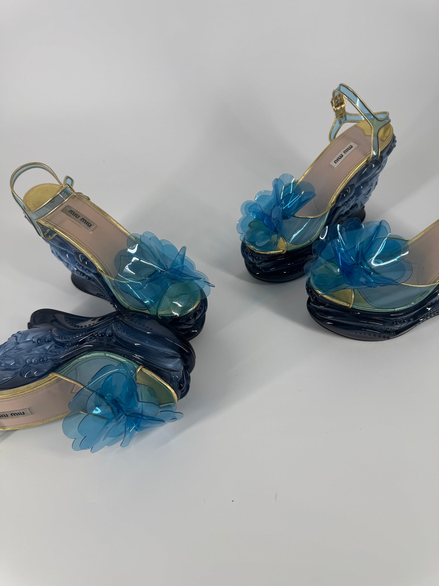 Miu Miu 'SS17' Water Wedge Sandals - EU 39 (New)