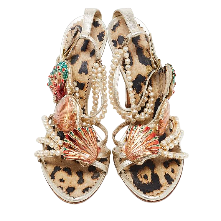 Roberto Cavalli SS05 Seashell Heels - EU 38 (Presale)