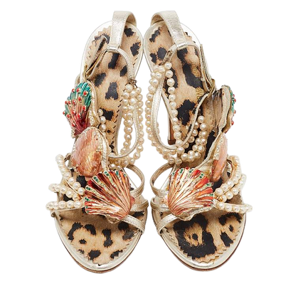 Roberto Cavalli SS05 Seashell Heels - EU 38 (Presale)