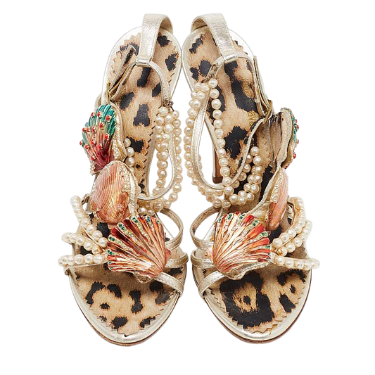 Roberto Cavalli SS05 Seashell Heels - EU 38 (Presale)