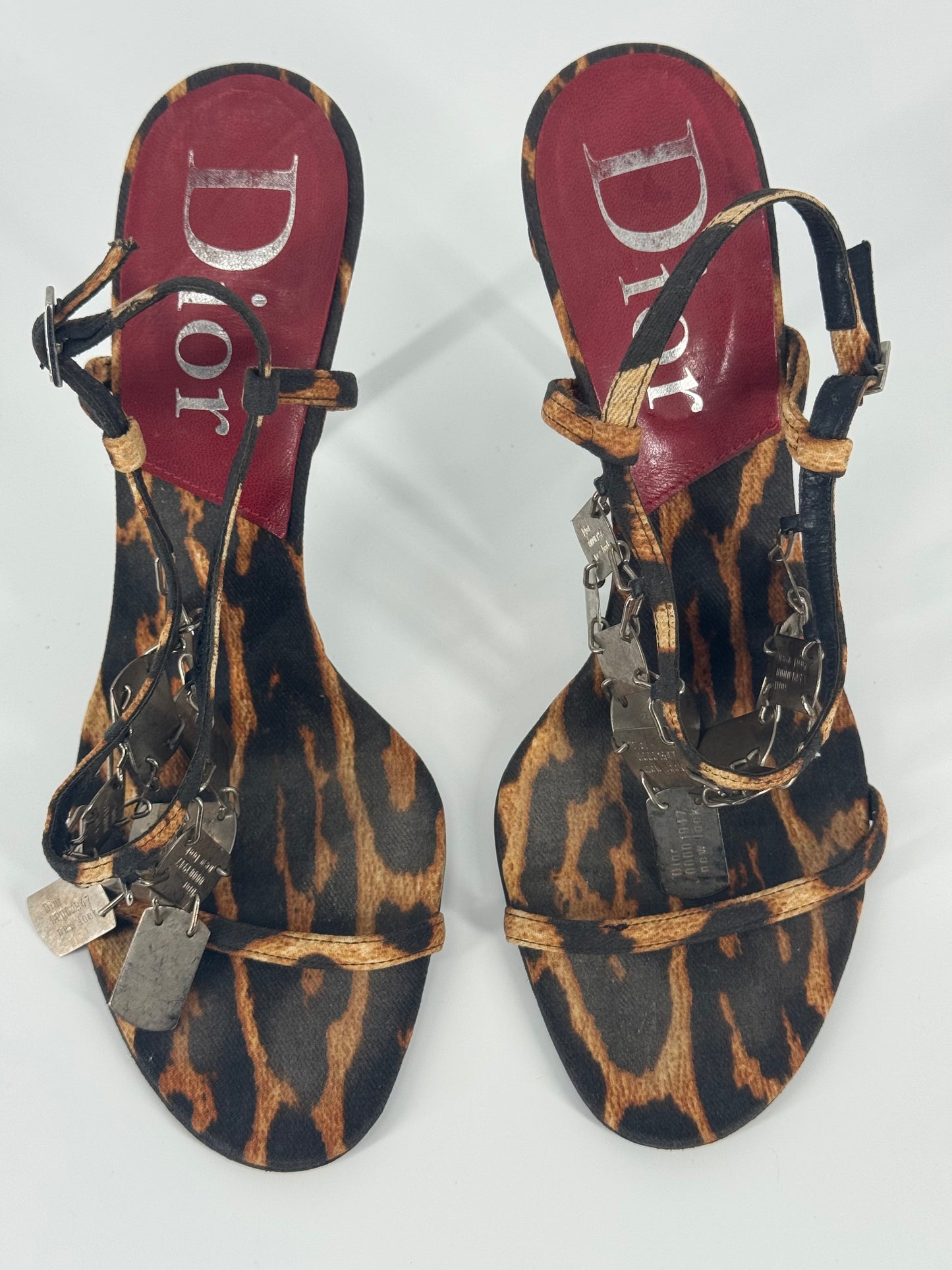 Dior F/W 2004 Leopard Dog Tag Heels