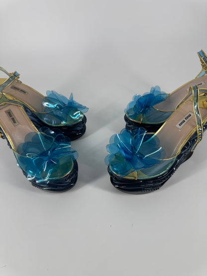 Miu Miu 'SS17' Water Wedge Sandals - EU 39 (New)