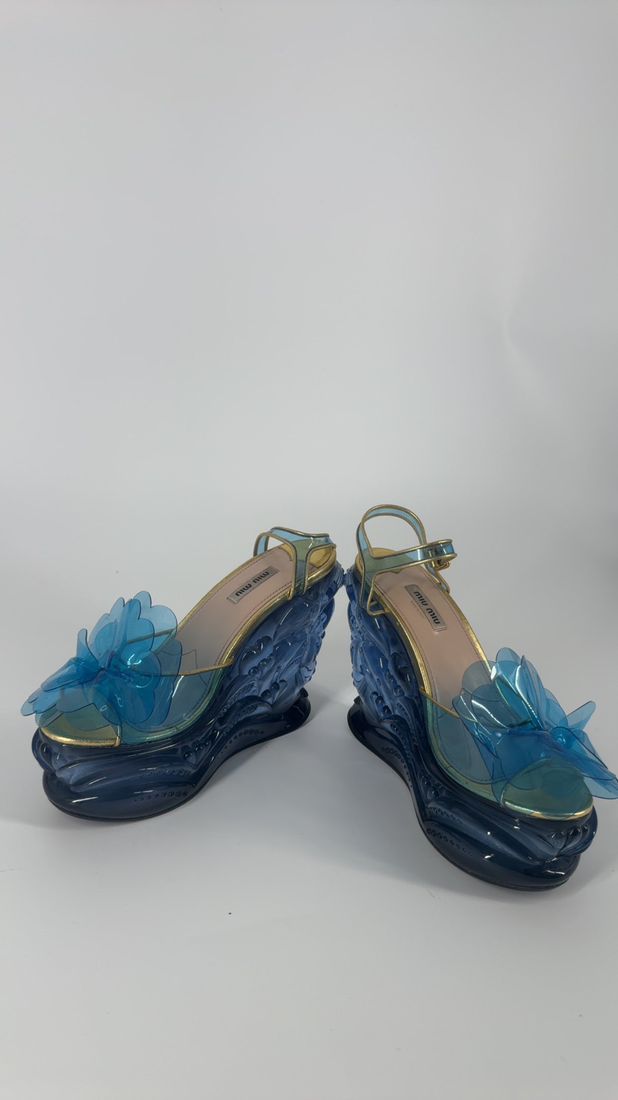 Miu Miu 'SS17' Water Wedge Sandals - EU 38.5