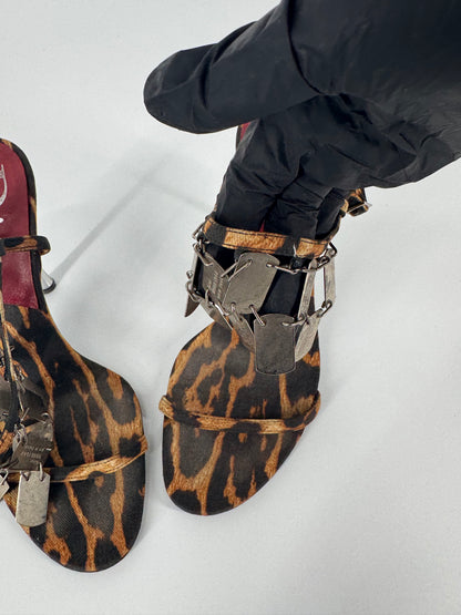 Dior F/W 2004 Leopard Dog Tag Heels