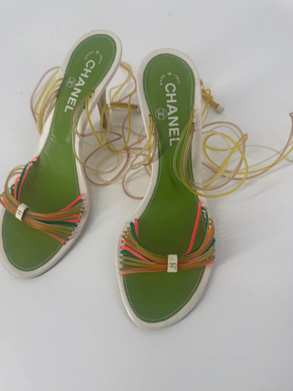 RARE Chanel Jelly Strap Heels