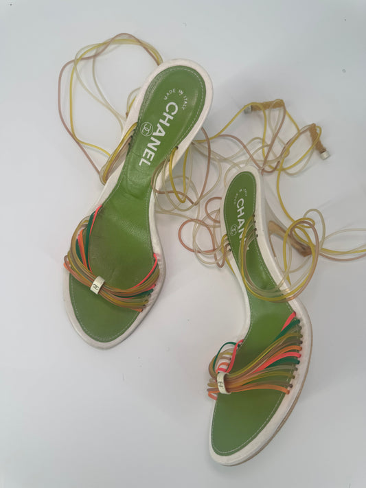 RARE Chanel Jelly Strap Heels