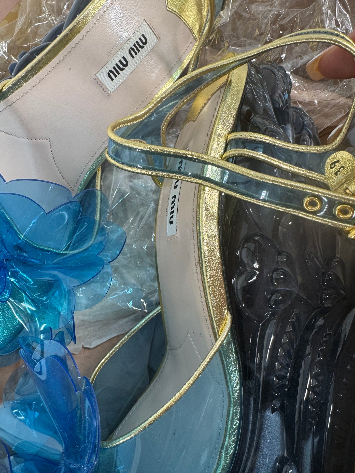 Miu Miu 'SS17' Water Wedge Sandals - EU 39 (New)