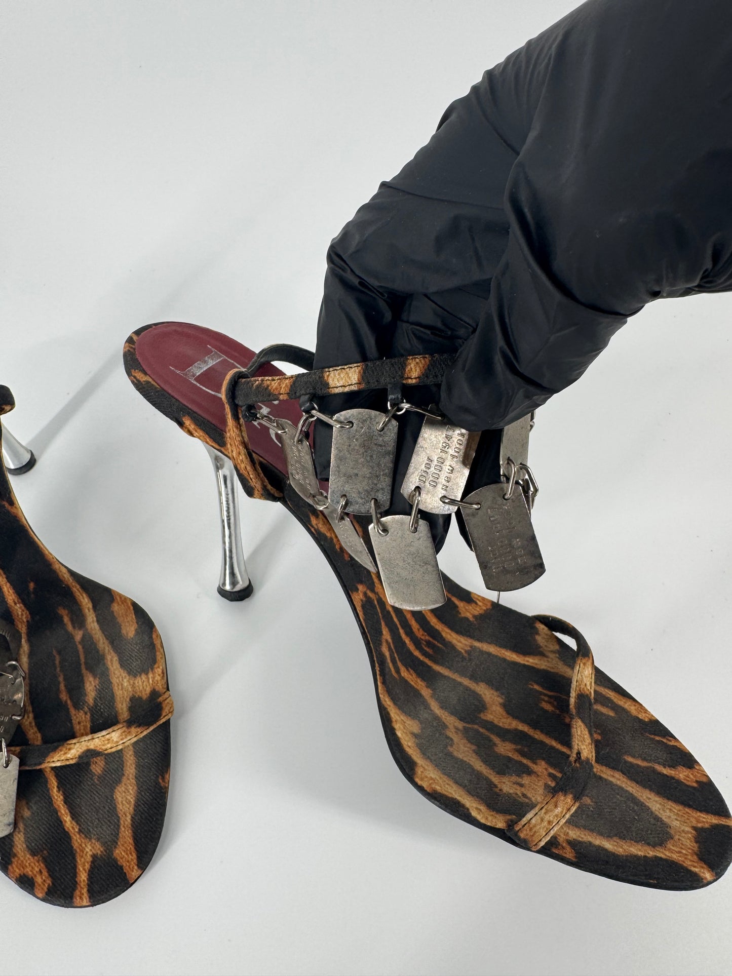 Dior F/W 2004 Leopard Dog Tag Heels