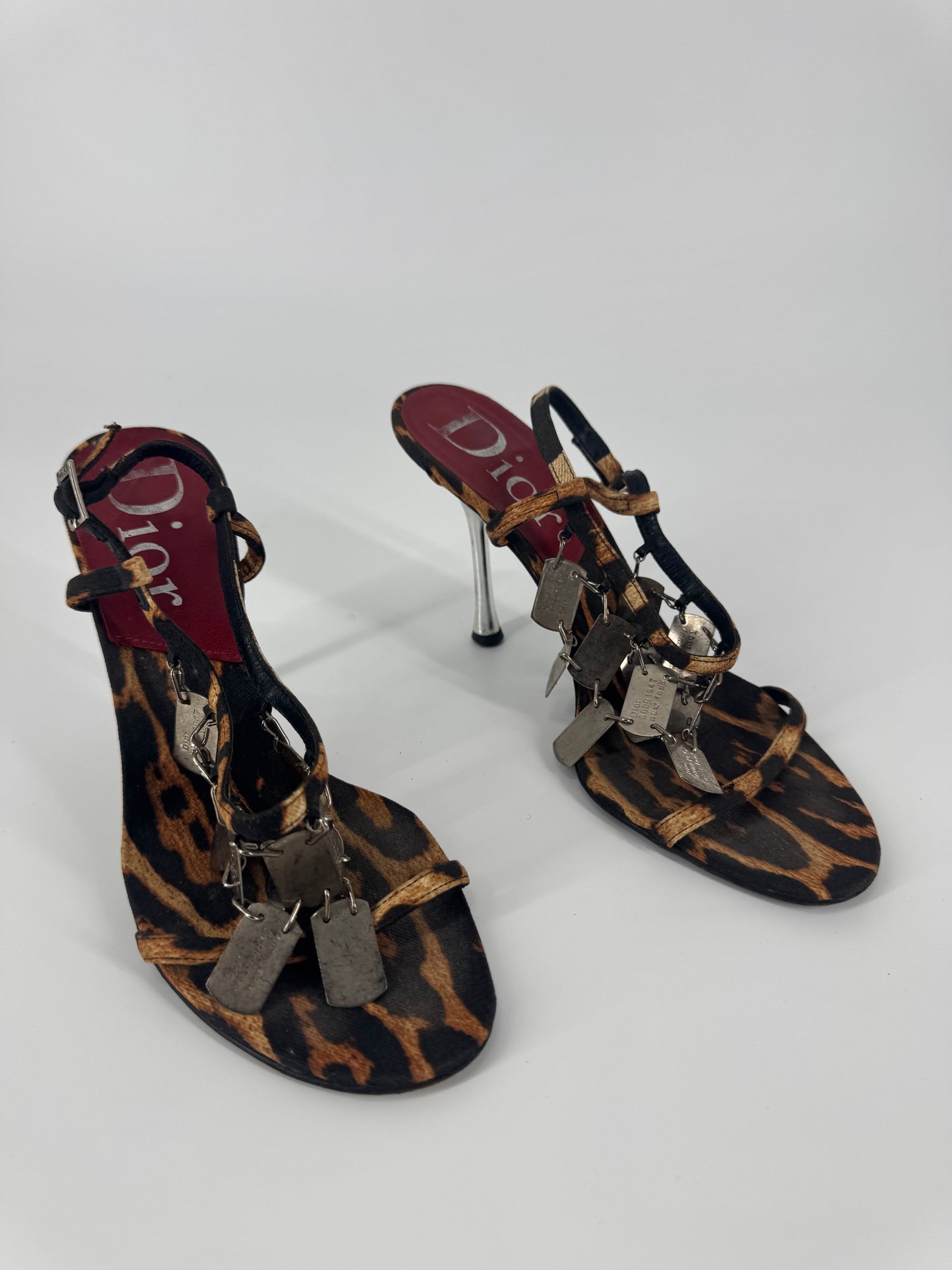 Dior F/W 2004 Leopard Dog Tag Heels