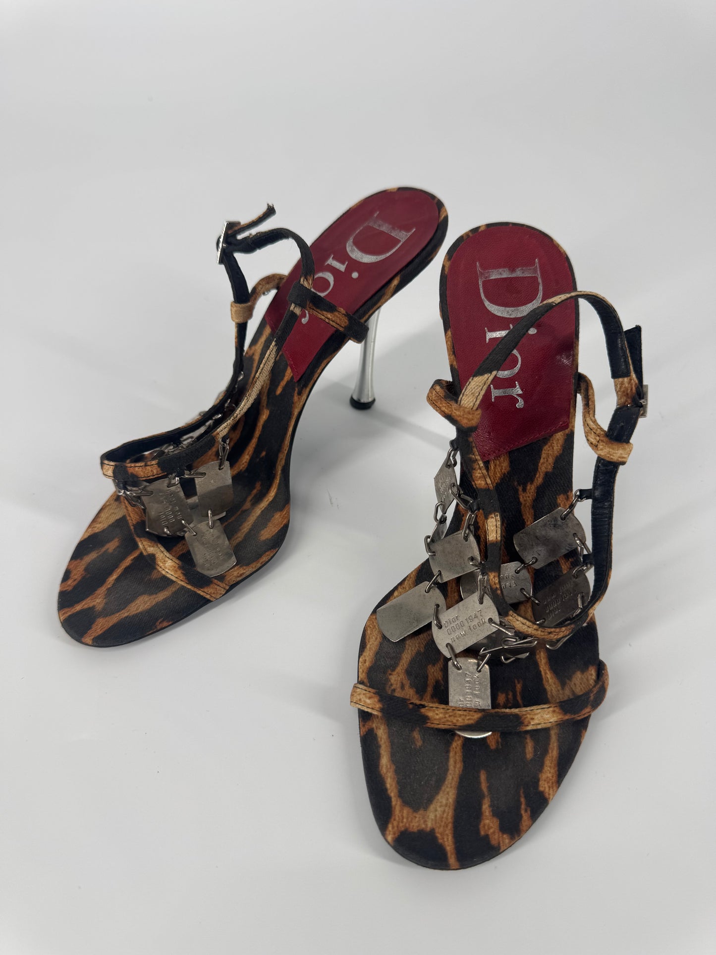 Dior F/W 2004 Leopard Dog Tag Heels