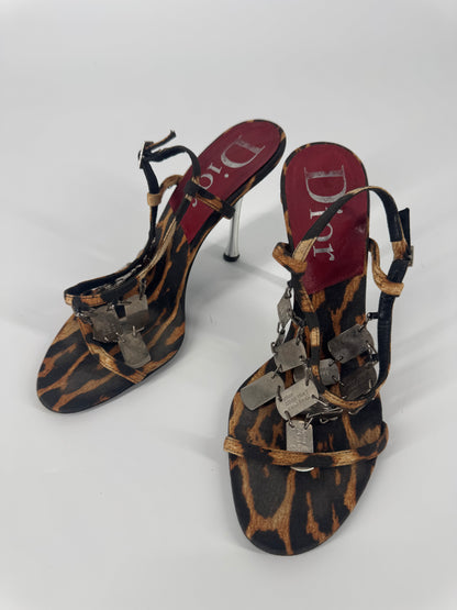 Dior F/W 2004 Leopard Dog Tag Heels