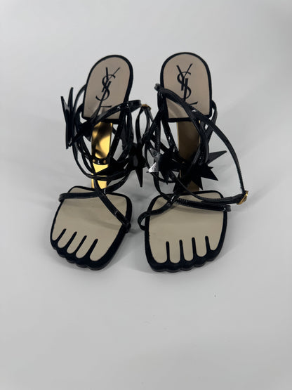 YSL SS 2008 Hero 105 Sandals (Black Stars) - EU 36