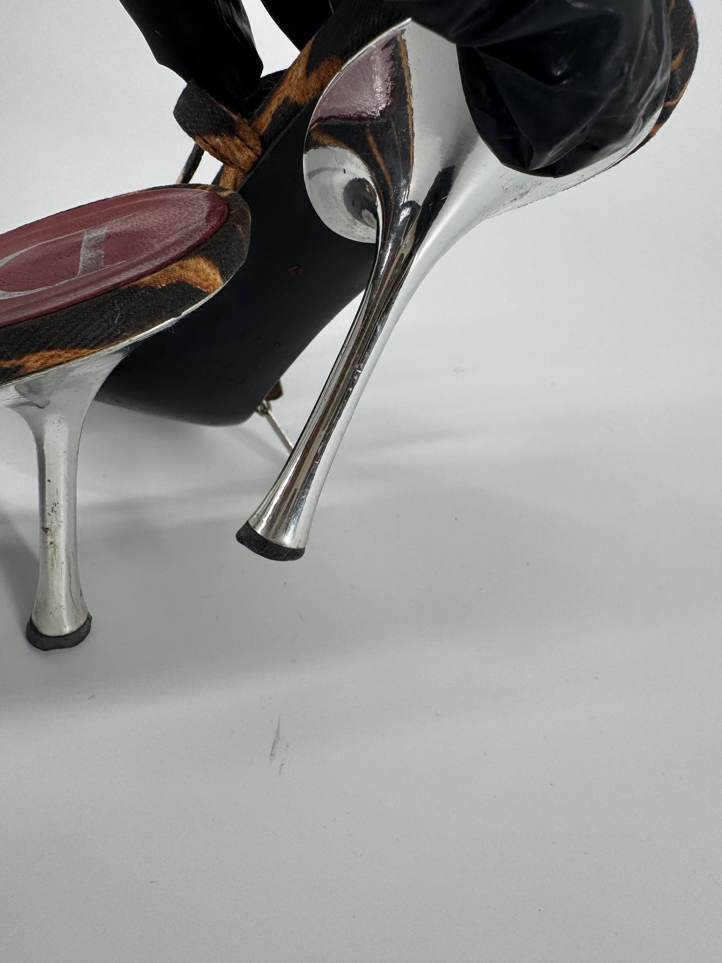 Dior F/W 2004 Leopard Dog Tag Heels