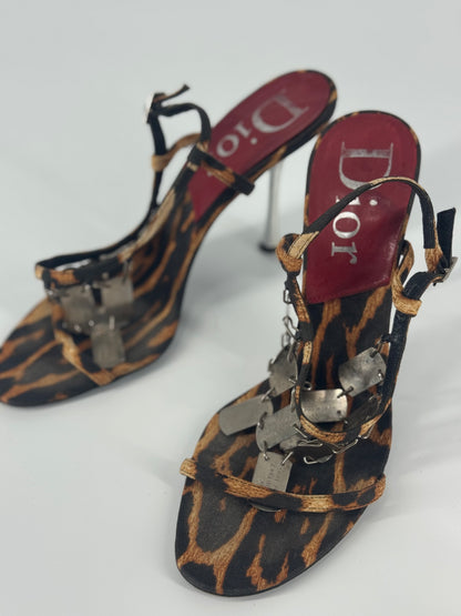 Dior F/W 2004 Leopard Dog Tag Heels